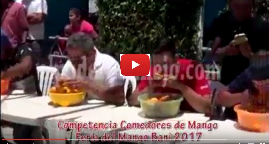 Competencia Comedores de Mango Feria del Mango Bani 2017